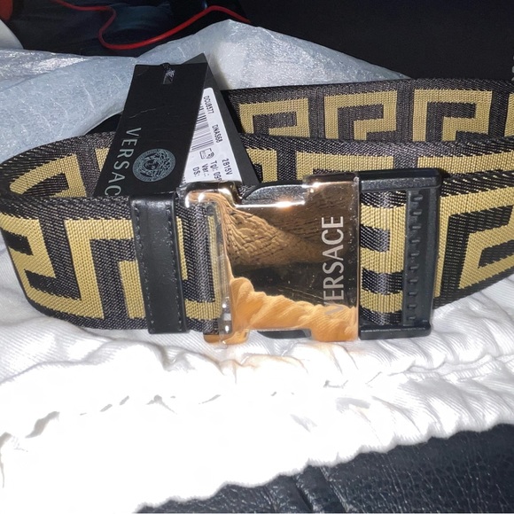 Versace la greca black&yellow belt - Picture 3 of 4